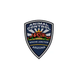 Emblema oficial mostrado en la página gubernamental de Apache Junction Animal Control