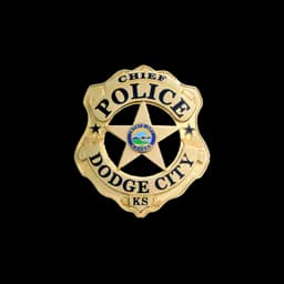 Insigne du service de police de Dodge City sur sa page de contrôle animalier