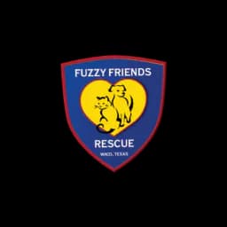 Logotipo em escudo da Fuzzy Friends Rescue