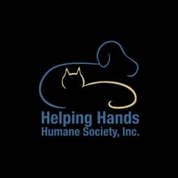 Logotipo de Helping Hands Humane Society mostrado en su tienda de productos