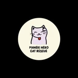 logotipo Maneki Neko Cat Rescue