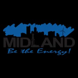 Emblema oficial de City of Midland para sus servicios públicos de protección animal