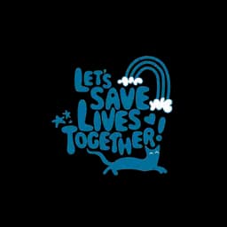 Emblema azul oficial de gato de Nine Lives