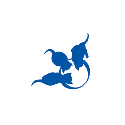 Siluetas azules de gatos de OCARC
