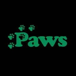 Green PAWS logo of Pet Animal Welfare Society of Connecticut