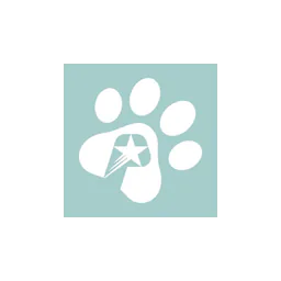 Paw-shaped program logo on the official Plano Animal Services volunteer page