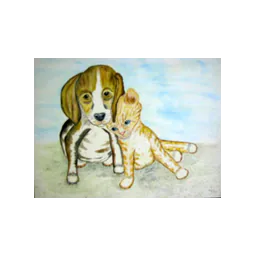 Ilustração de animais da SPCA of Petersburg & Colonial Heights em seu site oficial