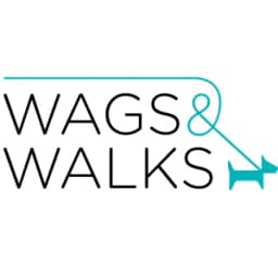 Logotipo de Wags & Walks, organización de rescate de perros