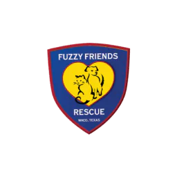 Logotipo en escudo de Fuzzy Friends Rescue