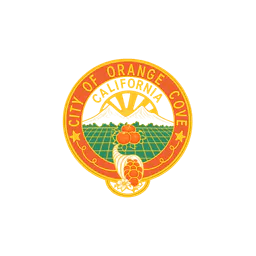 Marca de identificación de City of Orange Cove mostrada en el sitio oficial